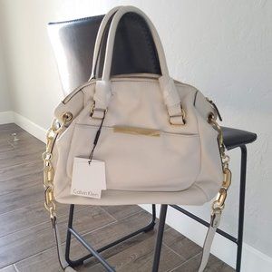 CK white purse